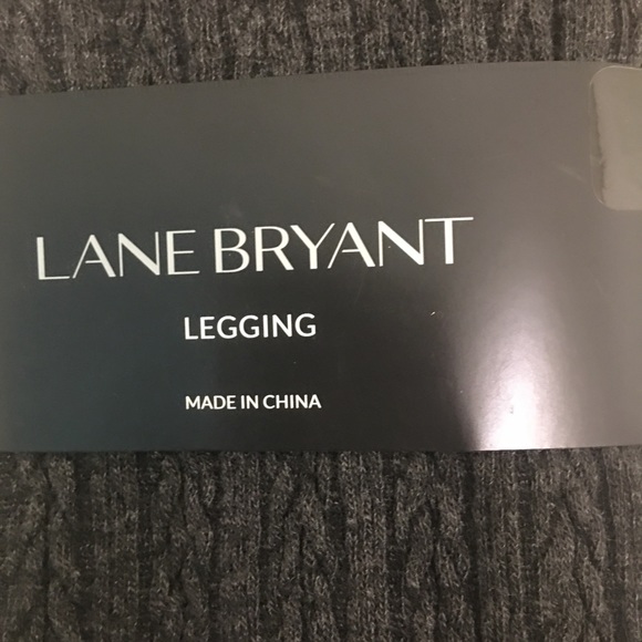 Lane Bryant Pants - NWT Lane Bryant gray cable knit leggings Sizes 1X, 2X or 3X